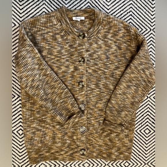 Madewell - chunky Sweater Cardigan - oversized yellow, brown, beige - Picture 1 of 5